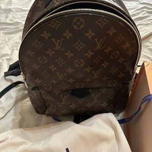 Louis Vuitton new monogram brown Palm Springs small backpack